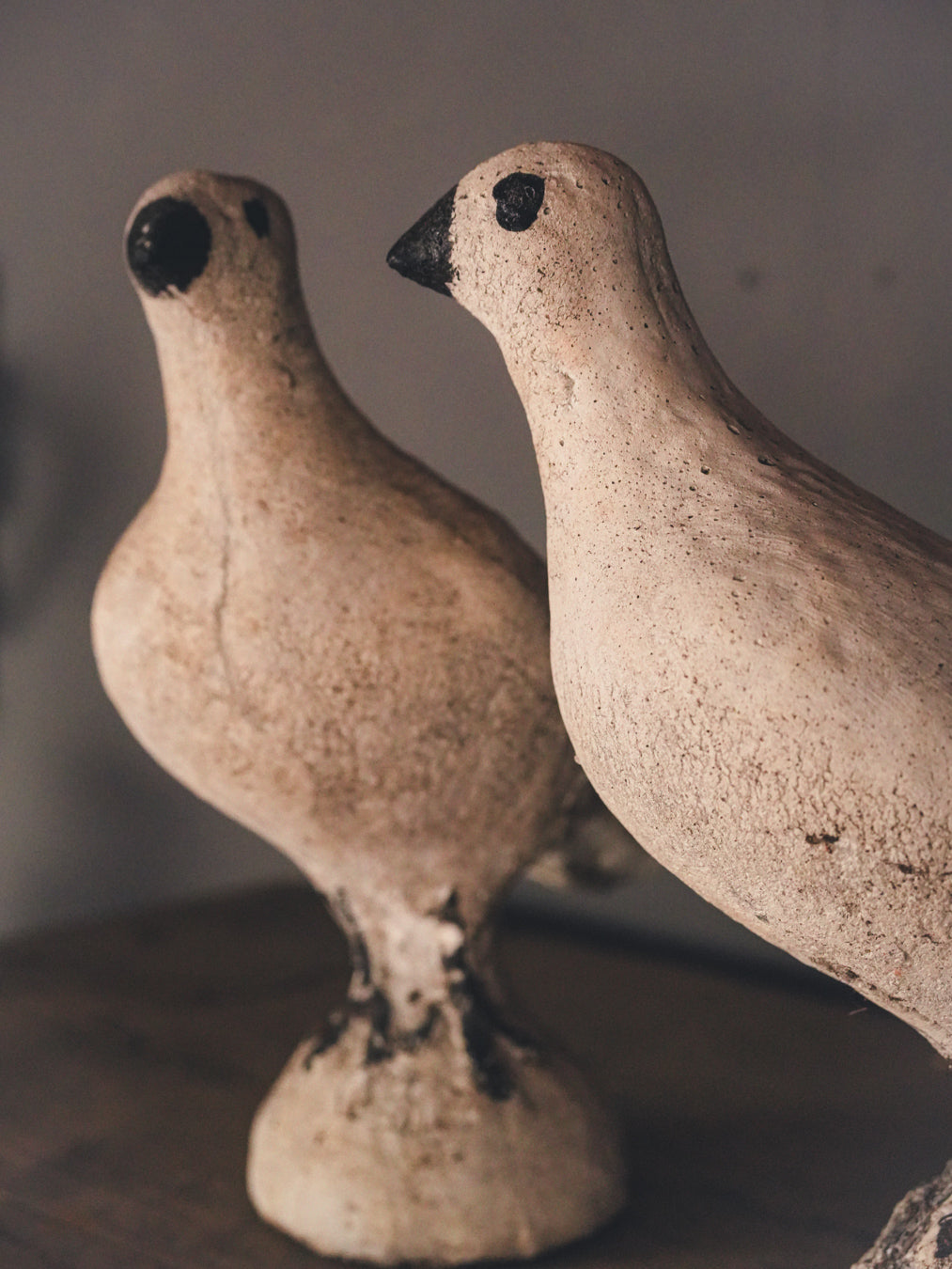 Timeless 1950s French pigeon figurines