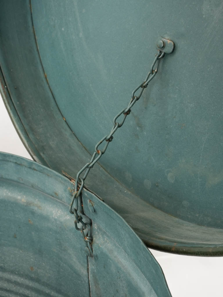 Historical green patina storage container