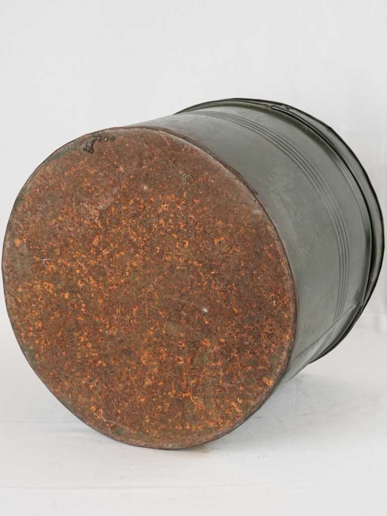 Old-world green French nougat drum