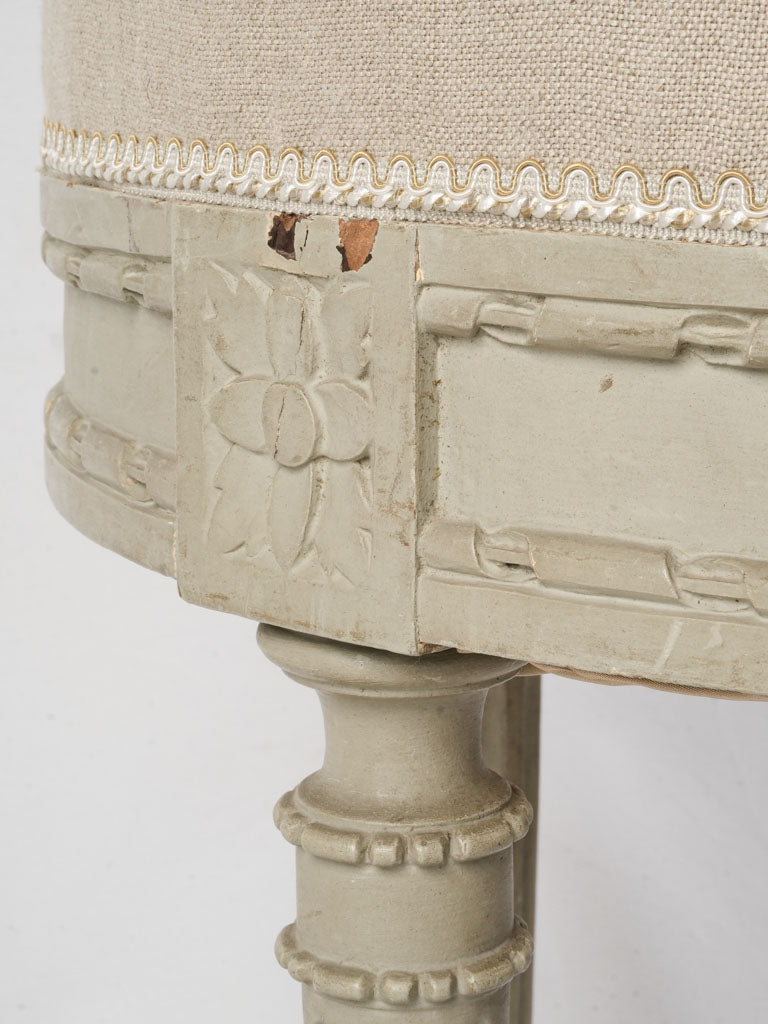 Refined Louis XVI French stool