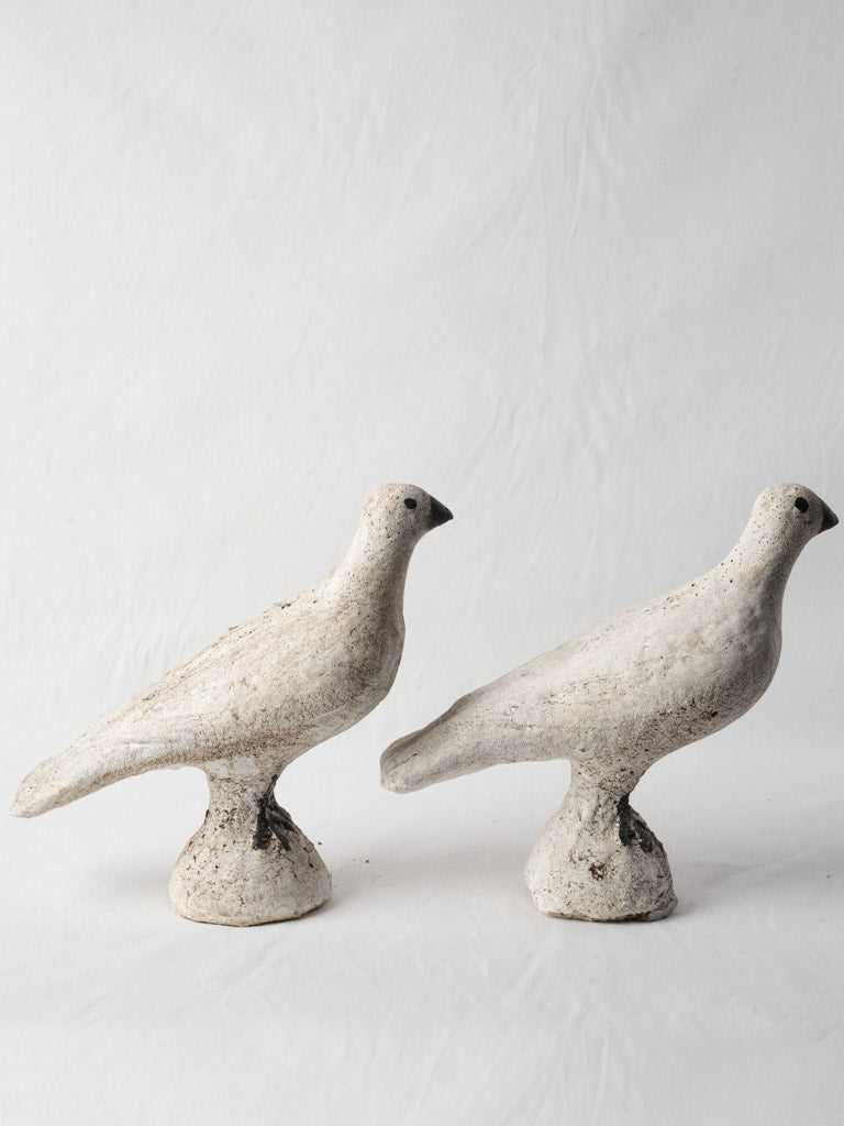 Delightful stylized vintage bird sculptures