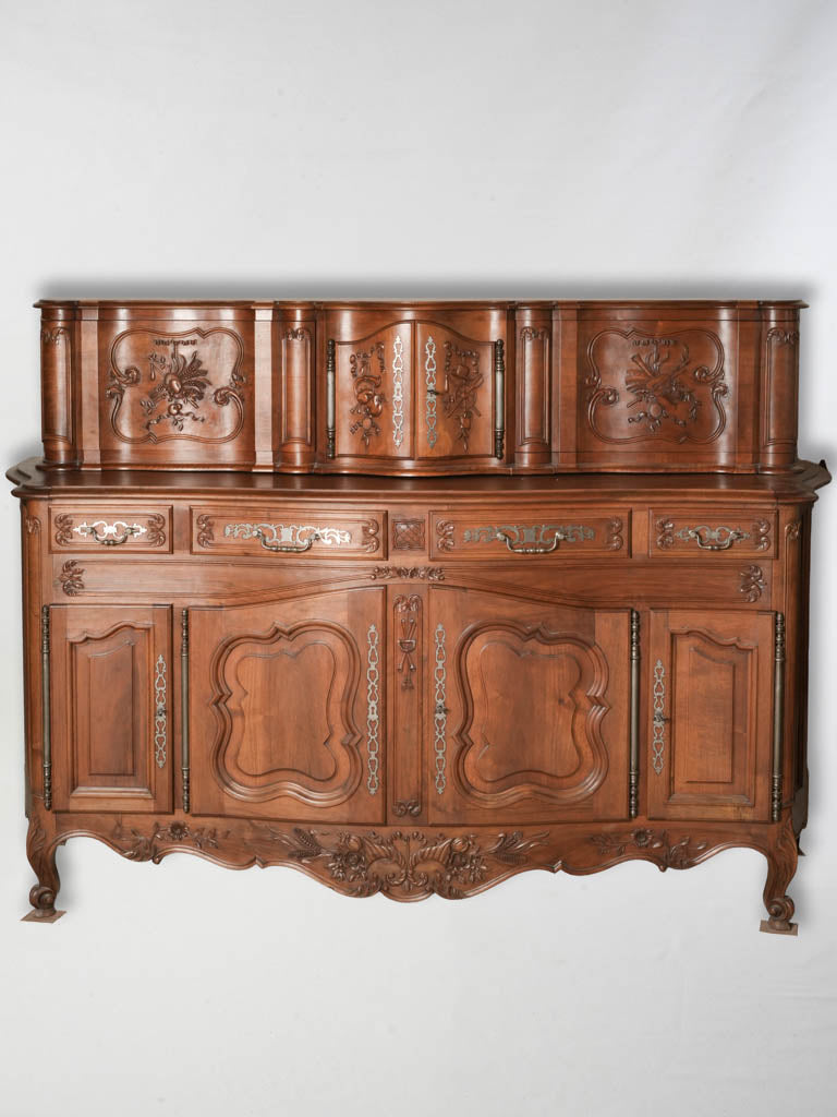 Antique walnut sliding cabinet