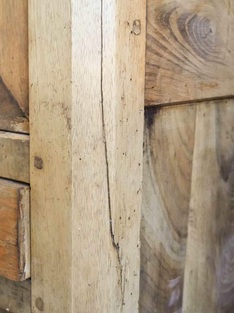 Vintage French wood armoire