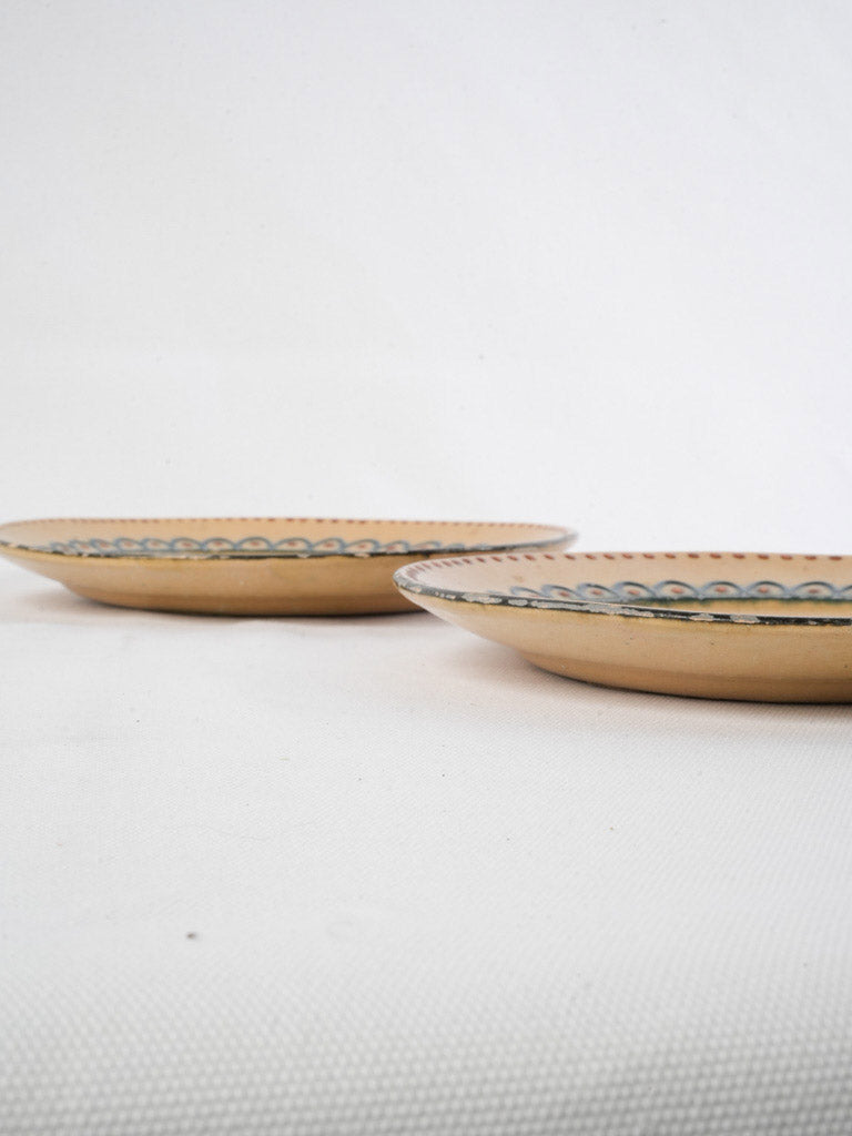 Rustic Alpine scalloped dishes