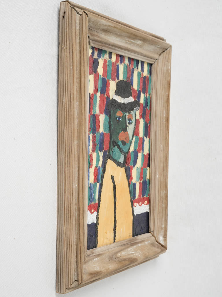 Contemporary Colored Checkered Painting