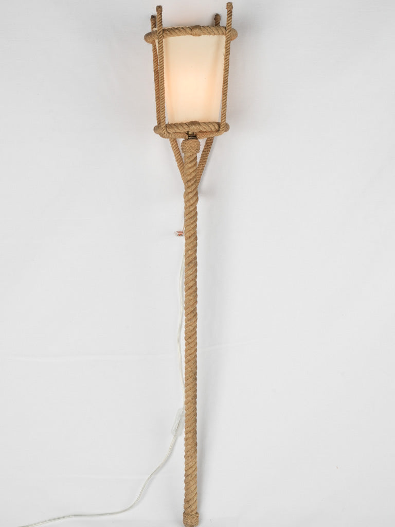 Striking French oak wall light