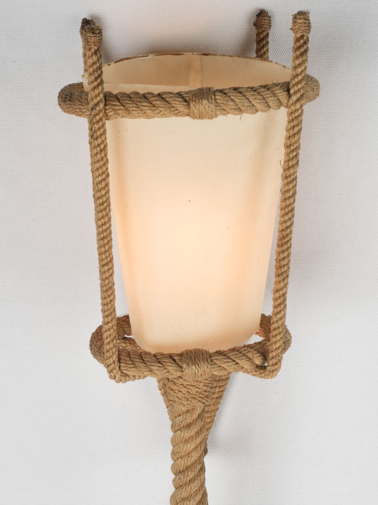 Sophisticated 1950s wooden wall light