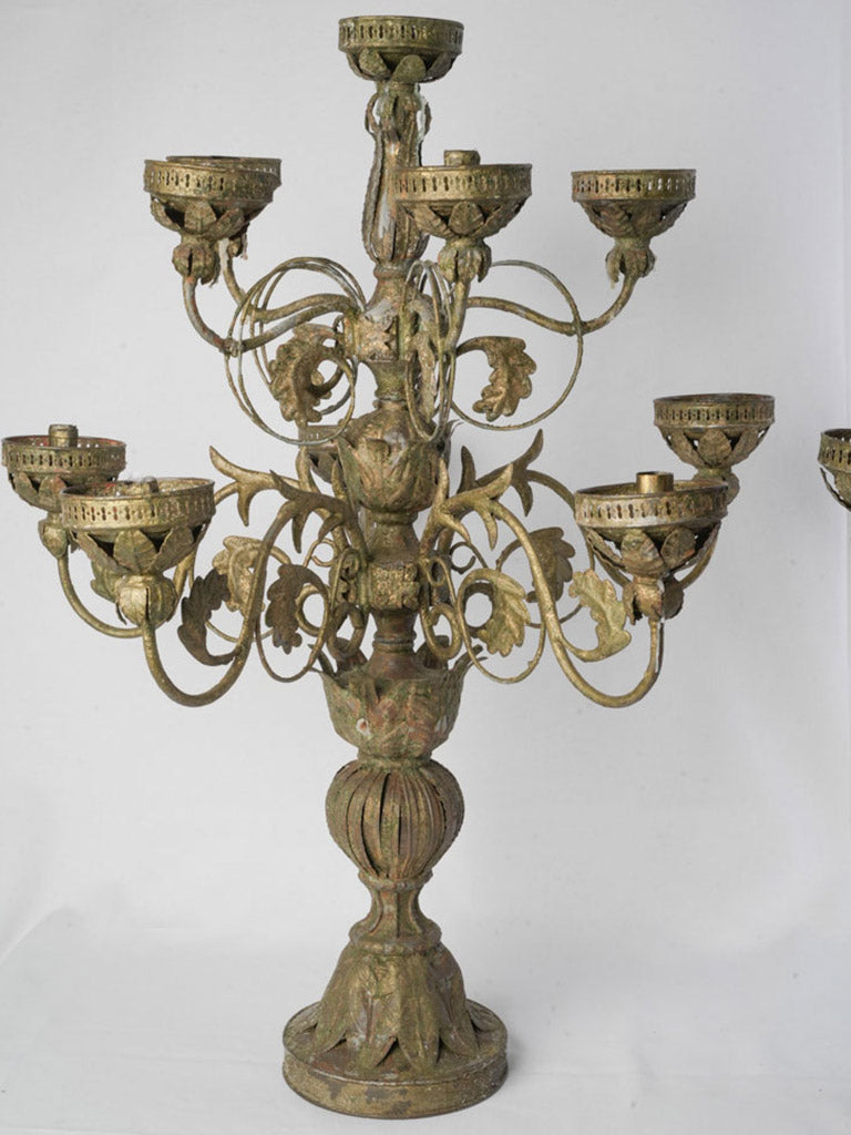 Gilded Baroque Revival Candelabra