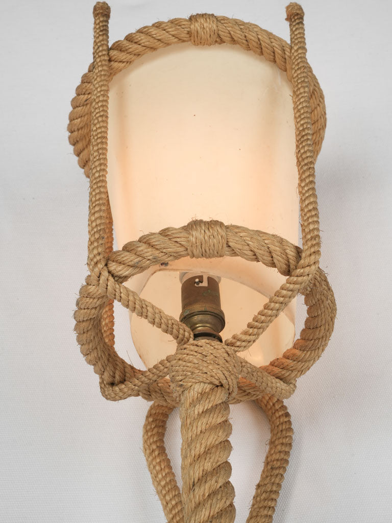 Galalithe milk shade wall sconce