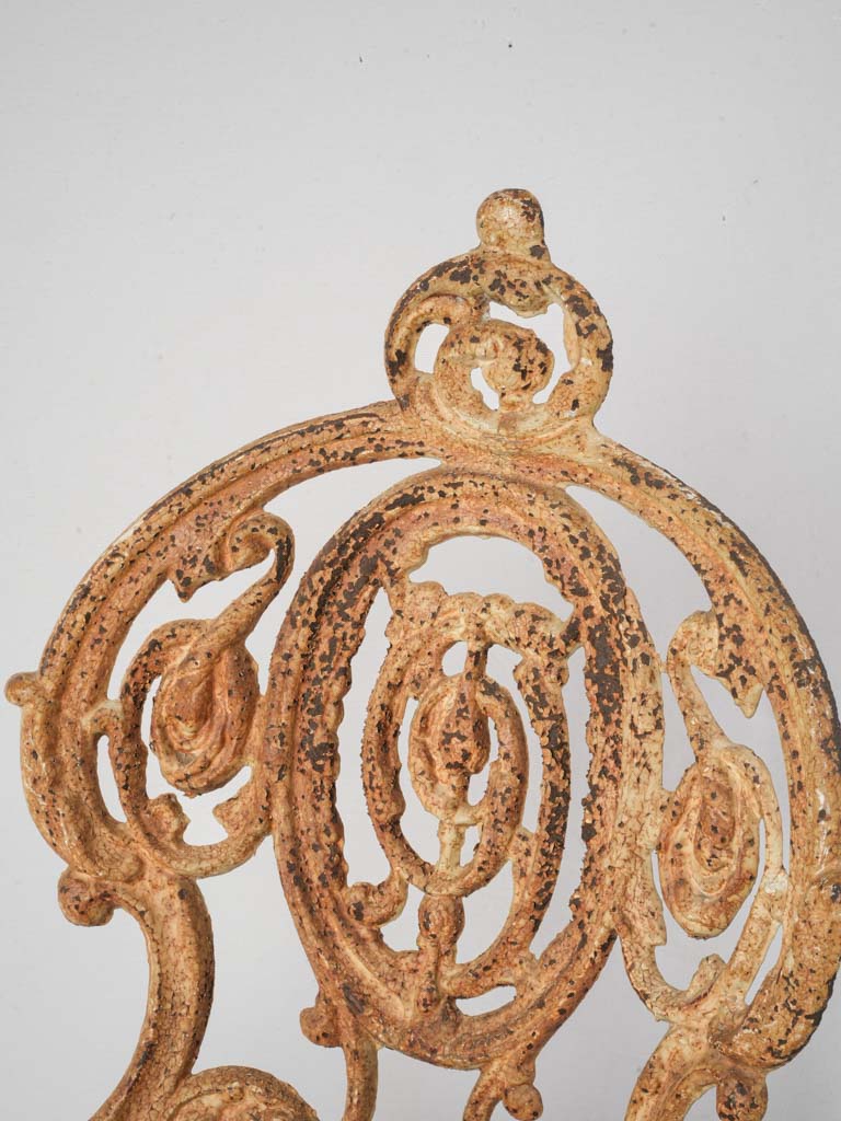 Romantic painted iron chairs