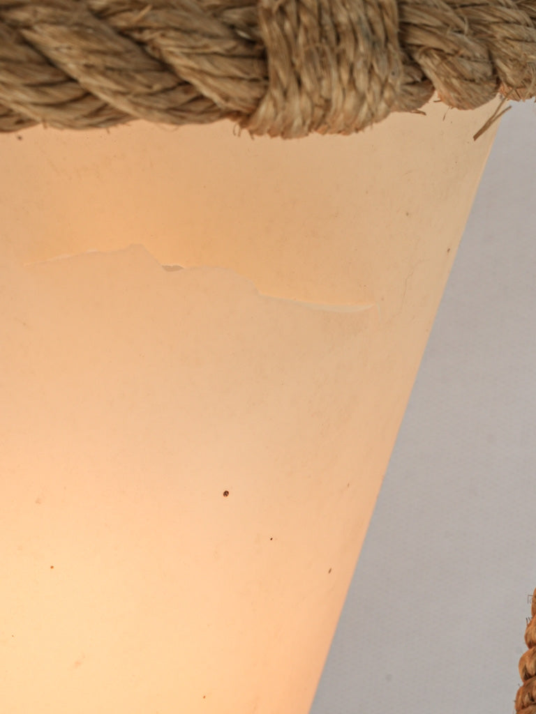 Stylish French Modernist rope sconce