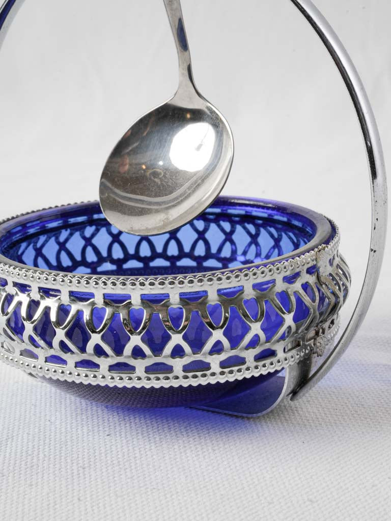 Refined chromed condiment basket