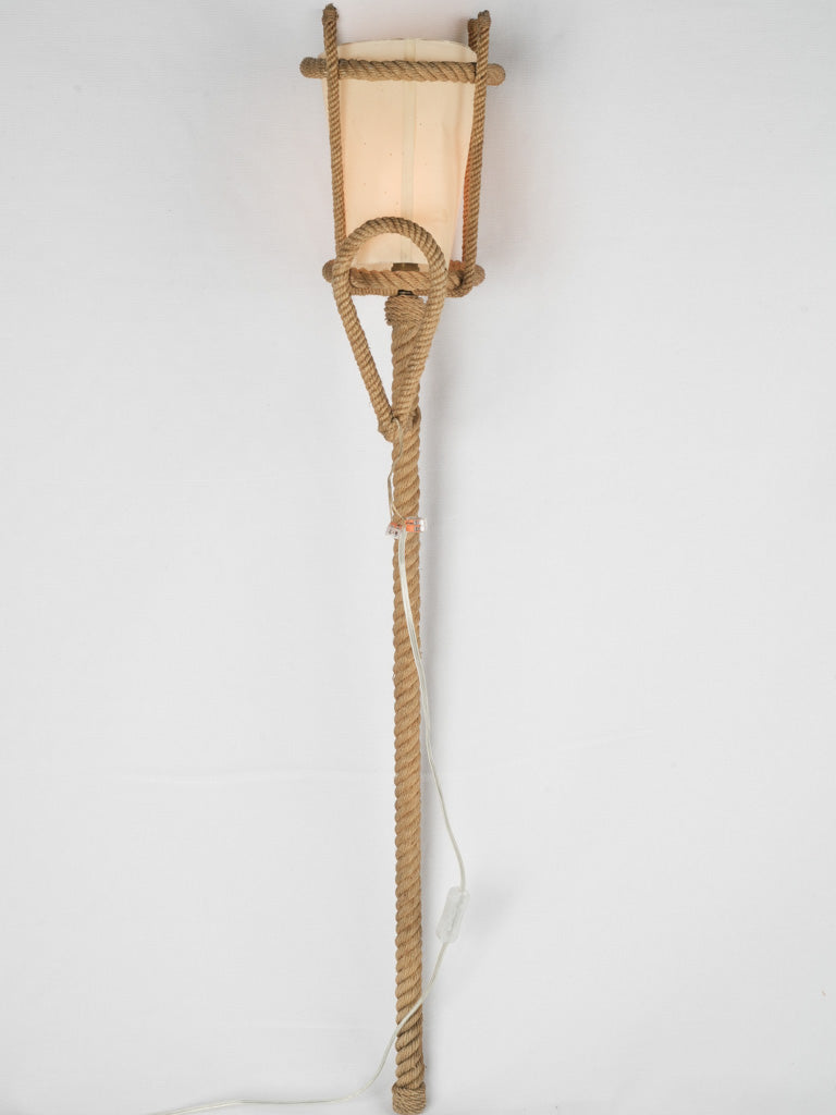 Modernist French beech wall sconce