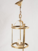 Antique no-glass three-bulb chandelier