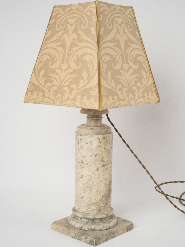 Timeless marble base table lamp