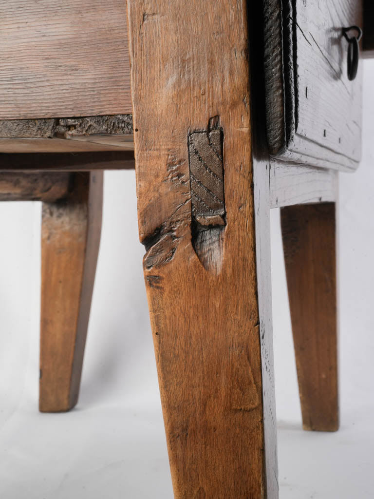 Warm patina accent table