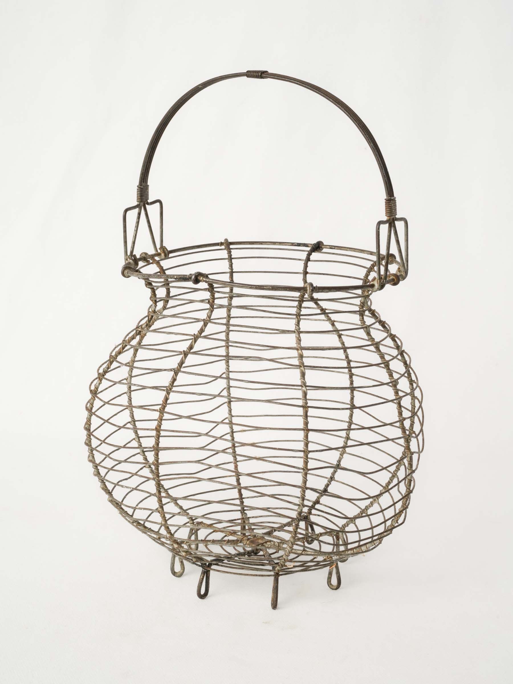 Antique French Wire Basket - For Onions