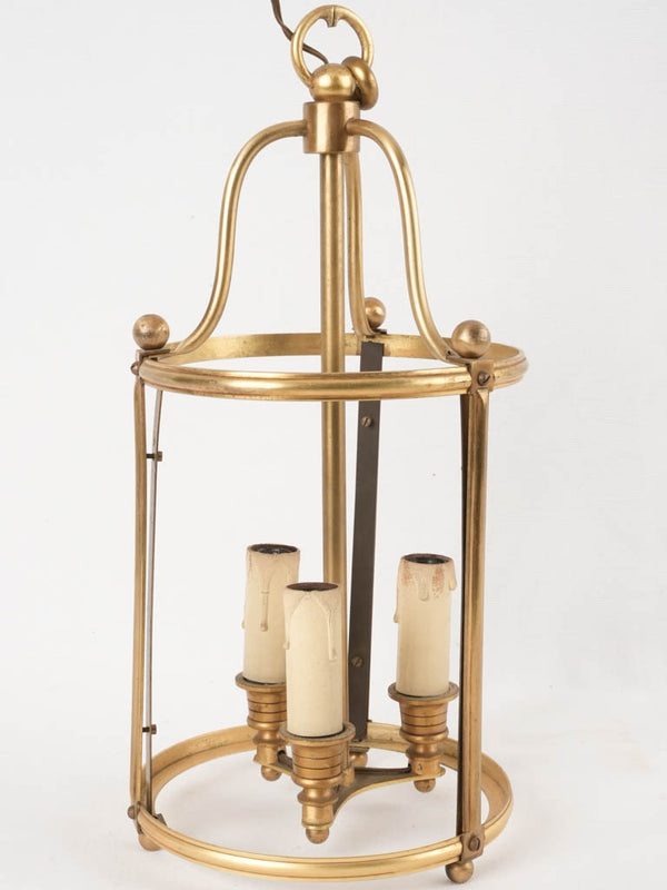 Vintage brass lantern light fitting