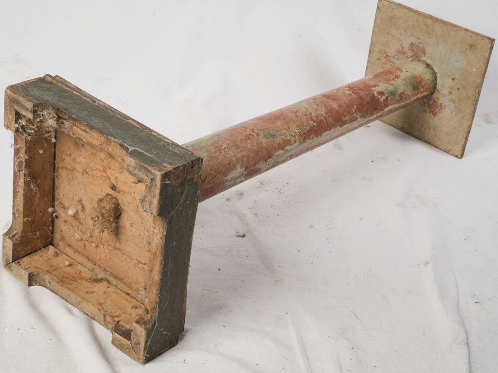 Distressed charming square plinth