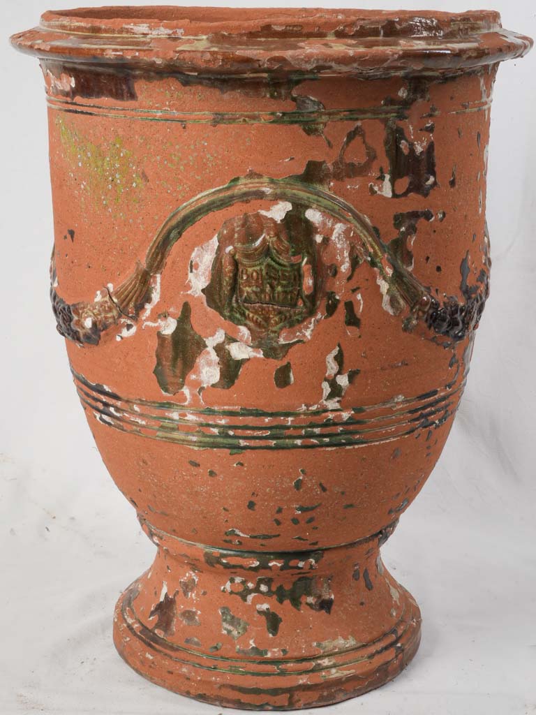 Antique terracotta Anduze planter