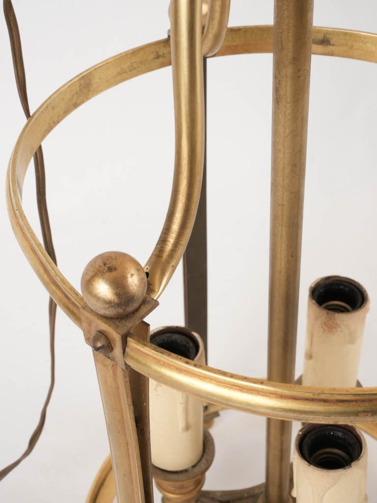 Classic 1950s-style brass lantern