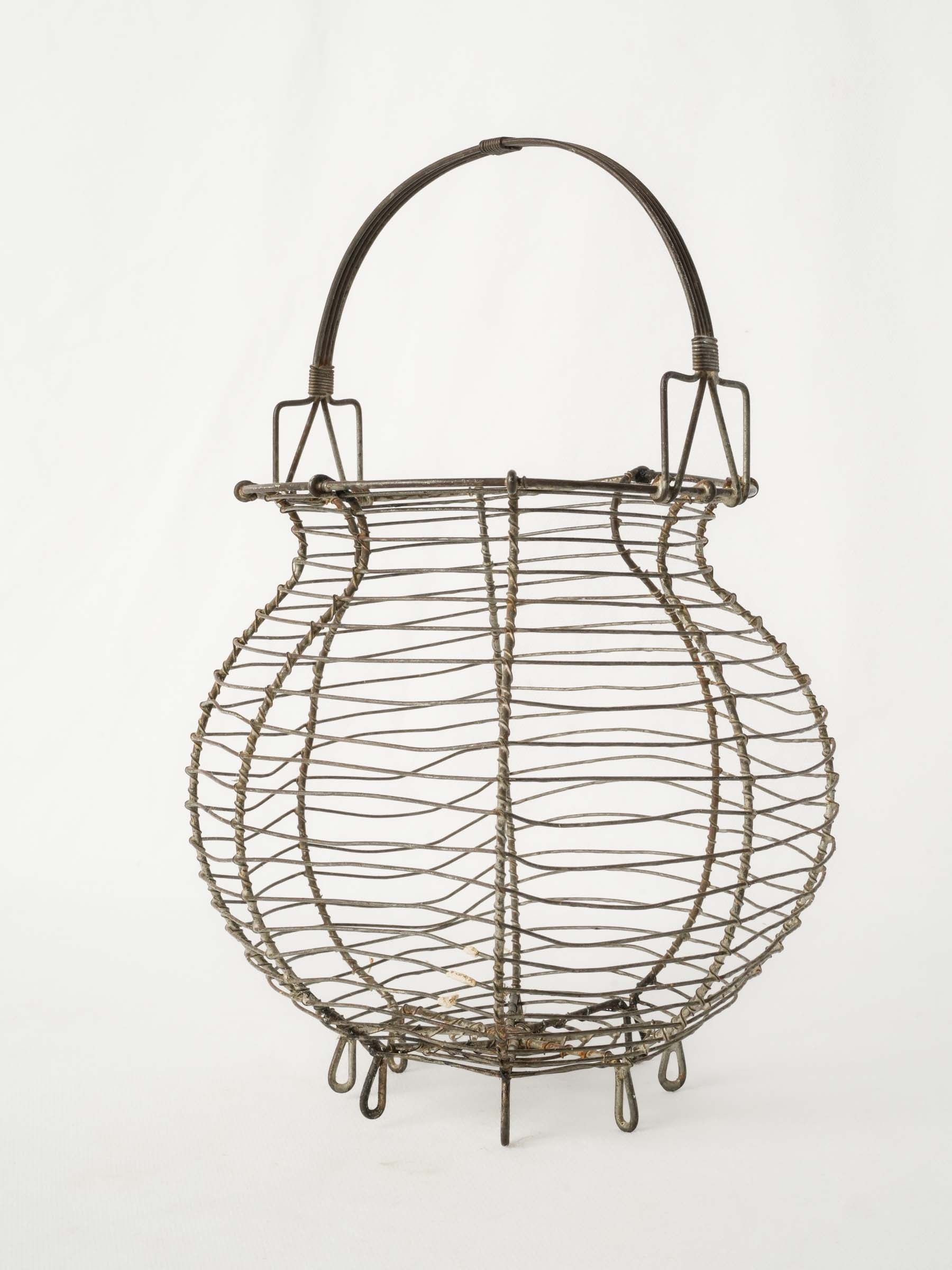 Antique French Wire Basket - For Onions
