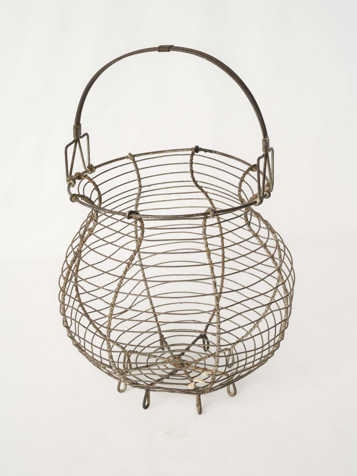 Antique French Wire Basket - For Onions