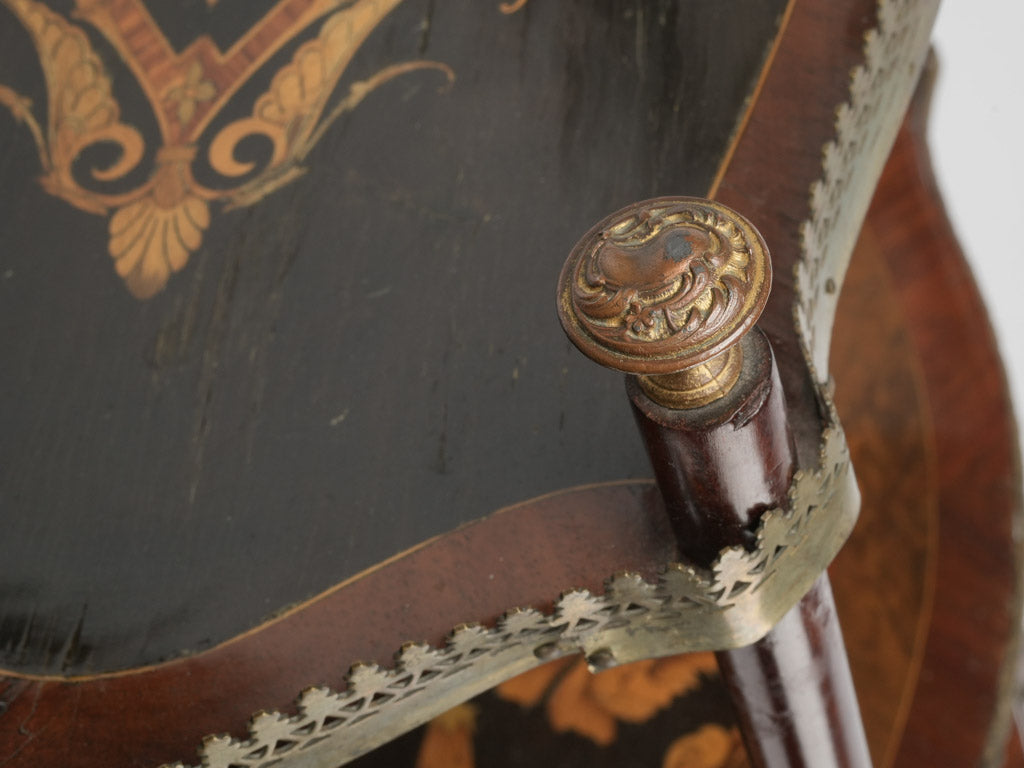 Sophisticated brass-accented Napoleon III 3-tier