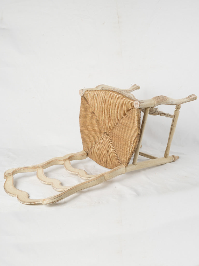 Elegant ladderback rush chairs