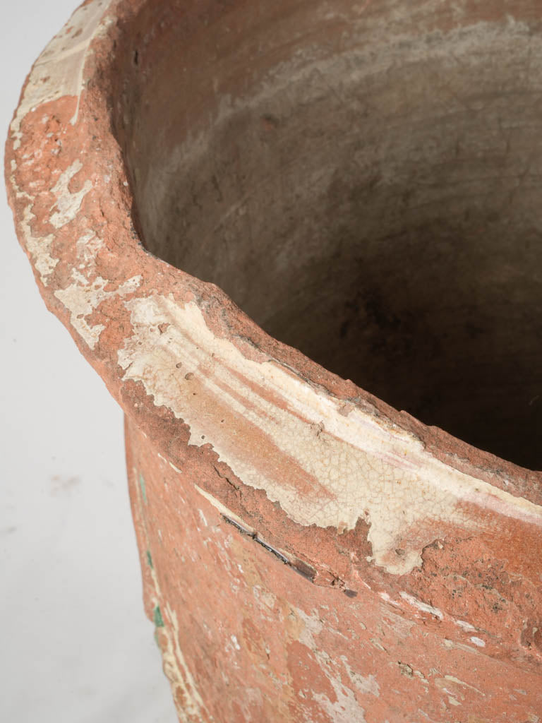 Patina-finished garden planter