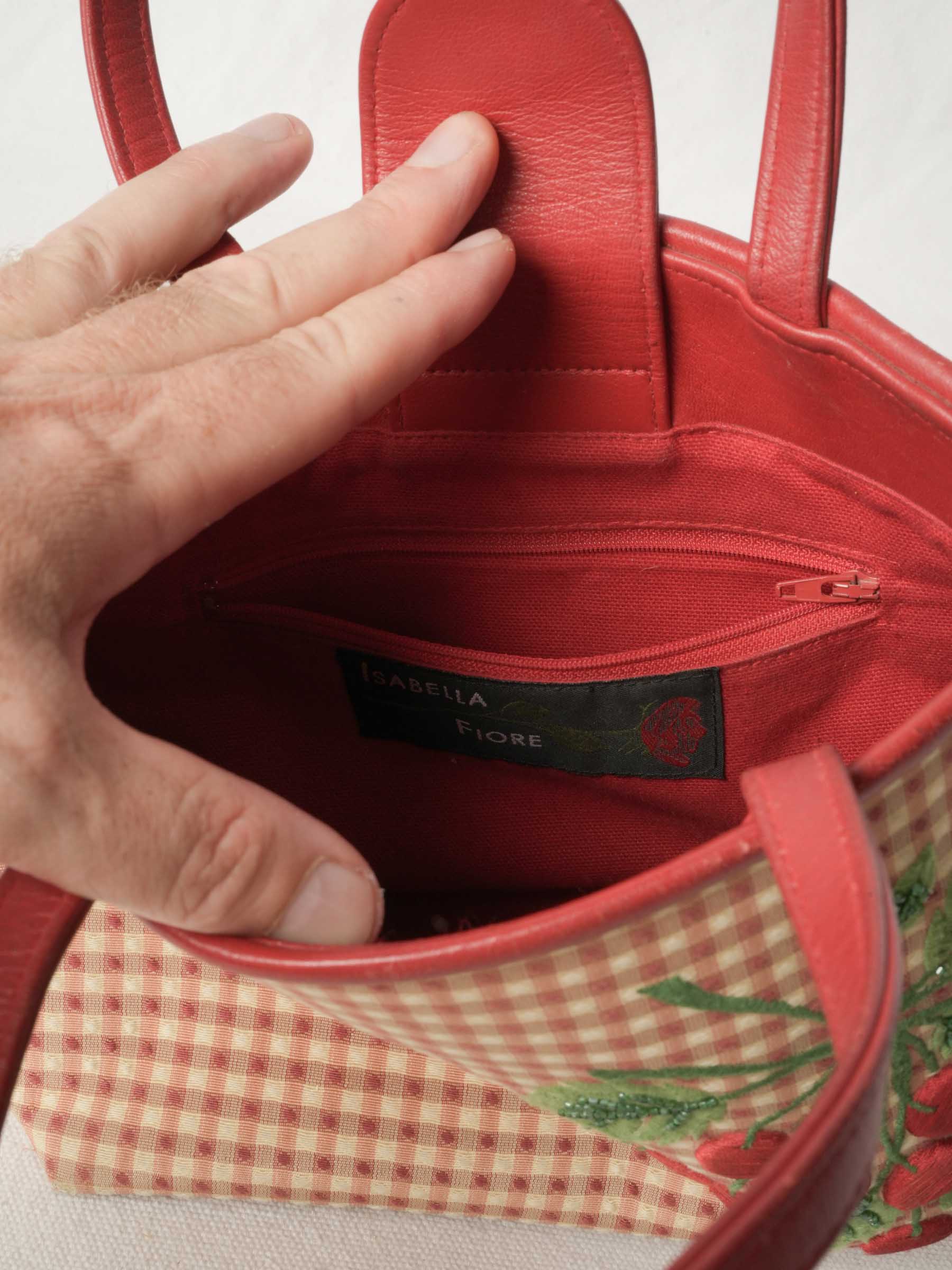 Vintage Cherry-Themed Handbag