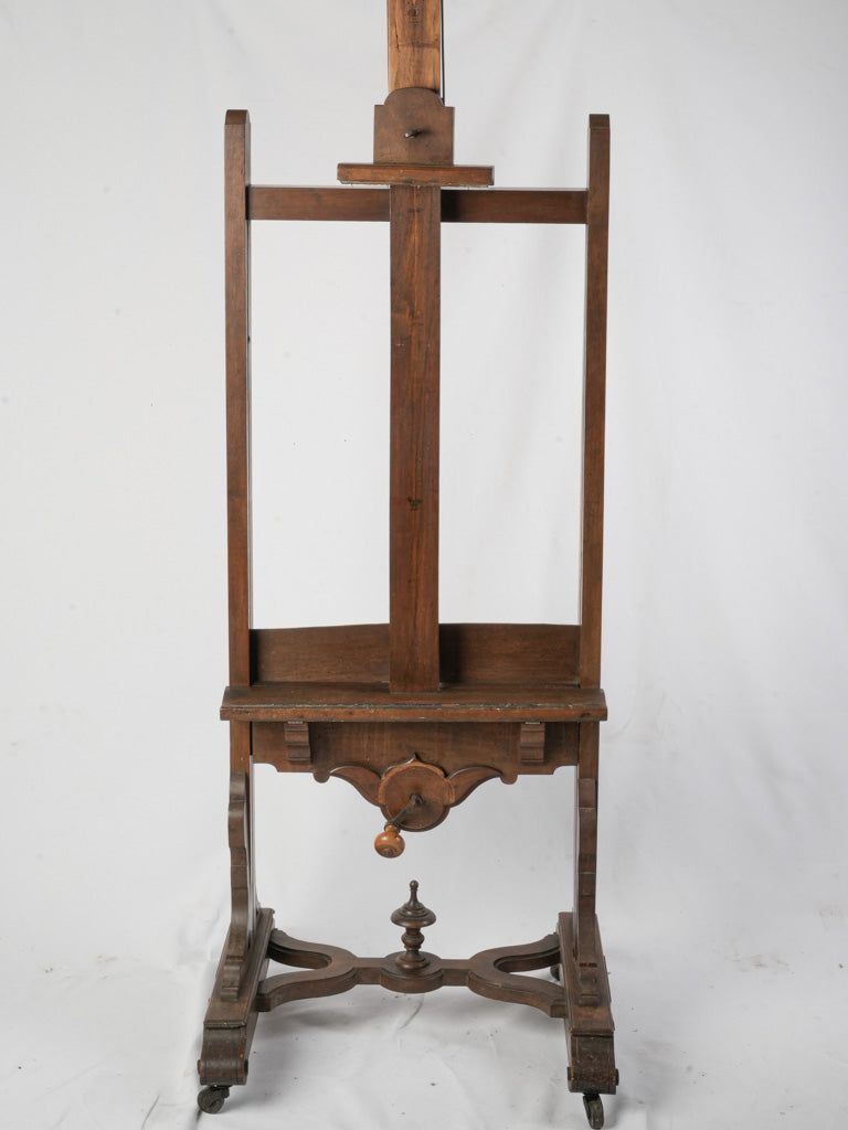 Late 19th Century French Atelier Easel with Crank - 75¼"