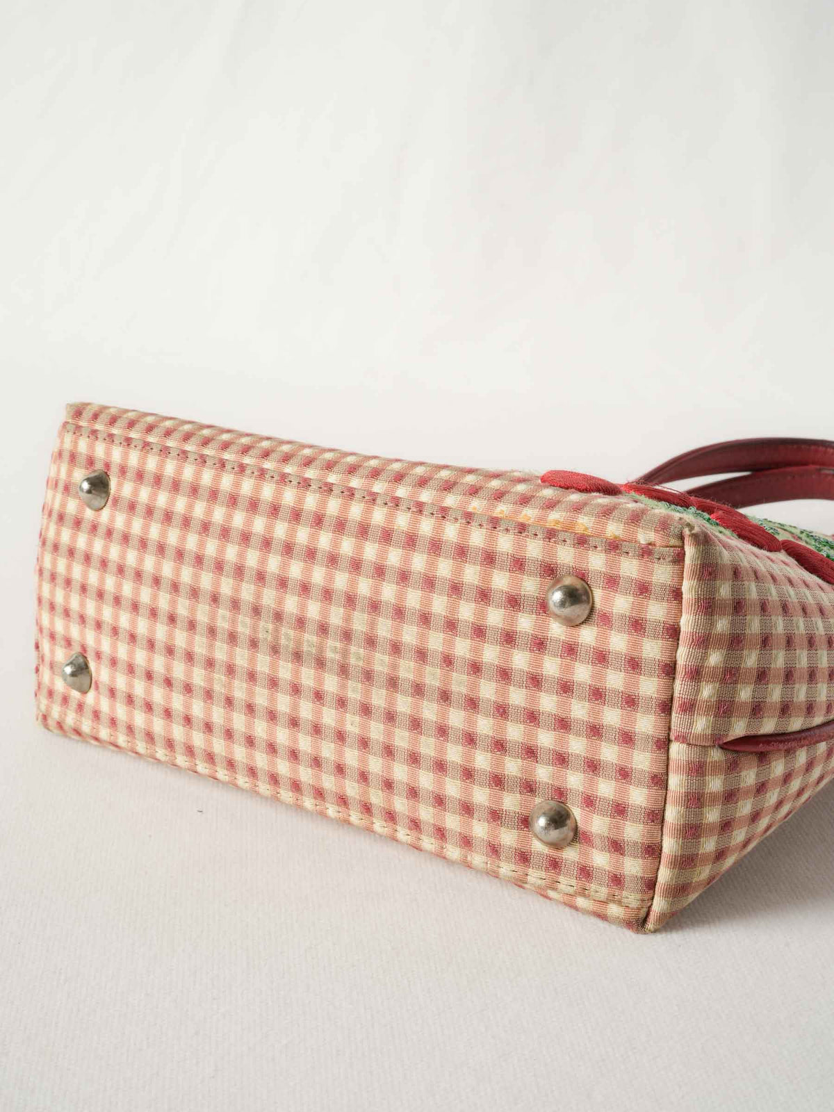 Vintage Cherry-Themed Handbag