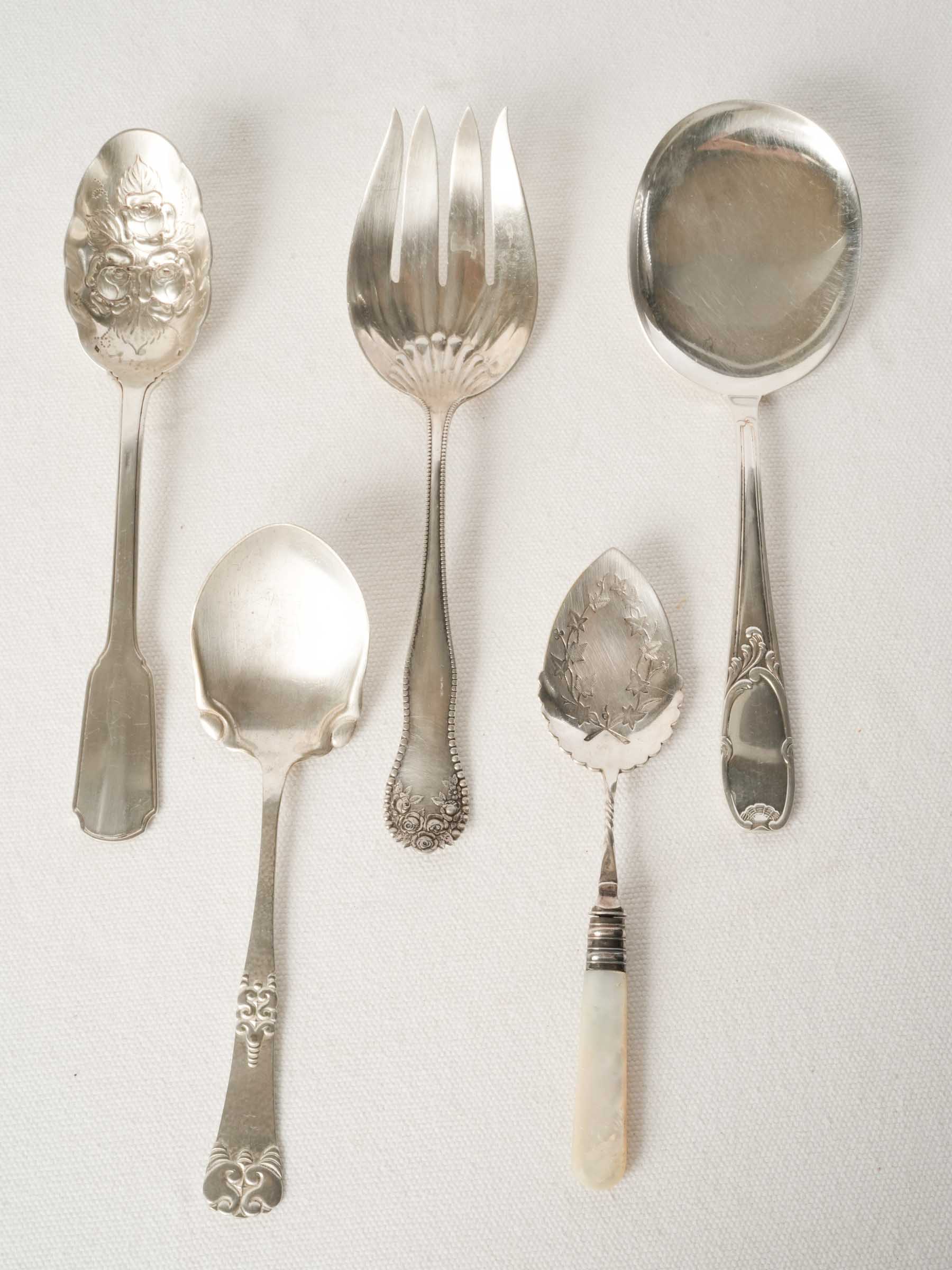 Antique Serve ware Collection - Five Pieces