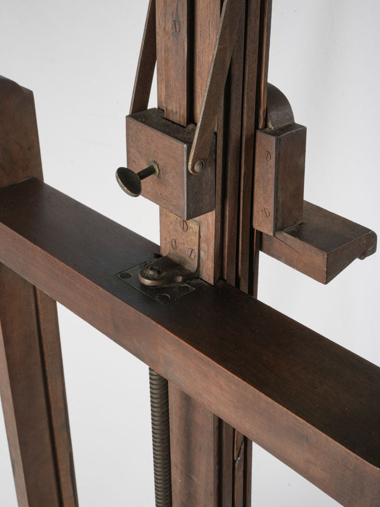Late 19th Century French Atelier Easel with Crank - 75¼"