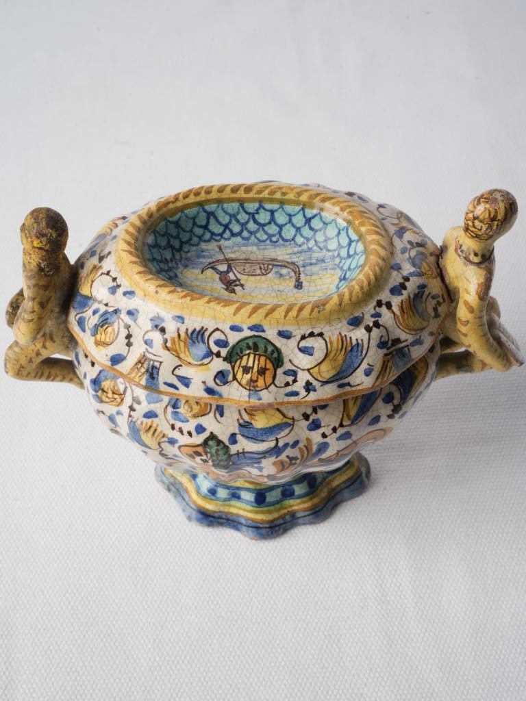Hand-painted baroque serving dish
