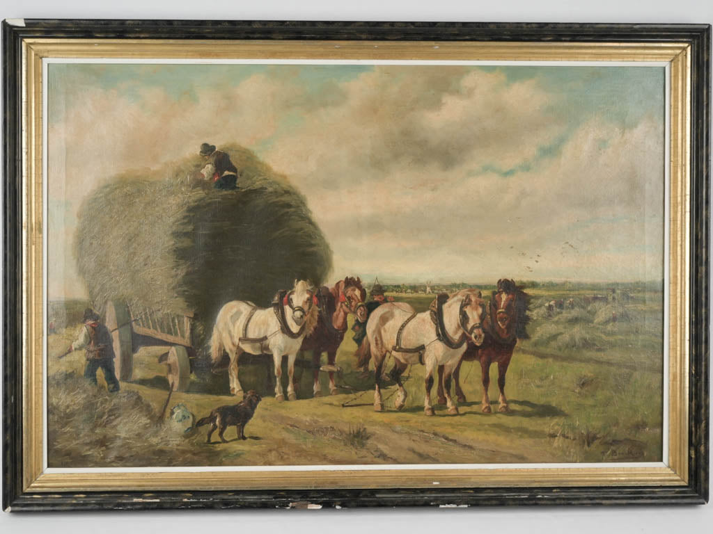 Nineteenth-century agricultural harvest scene