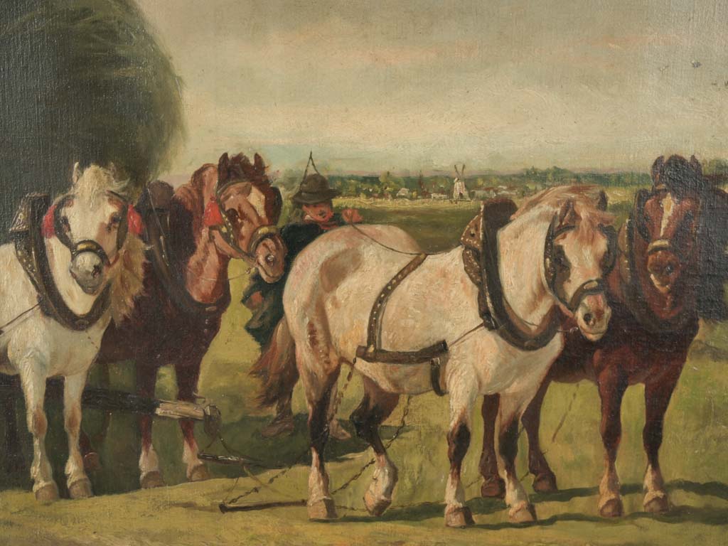 Masterful Flemish farm life painting