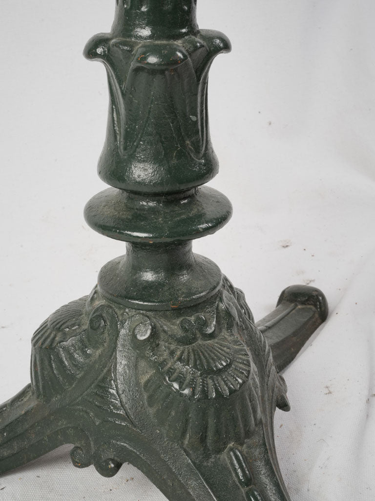 Original brass banded bistro table
