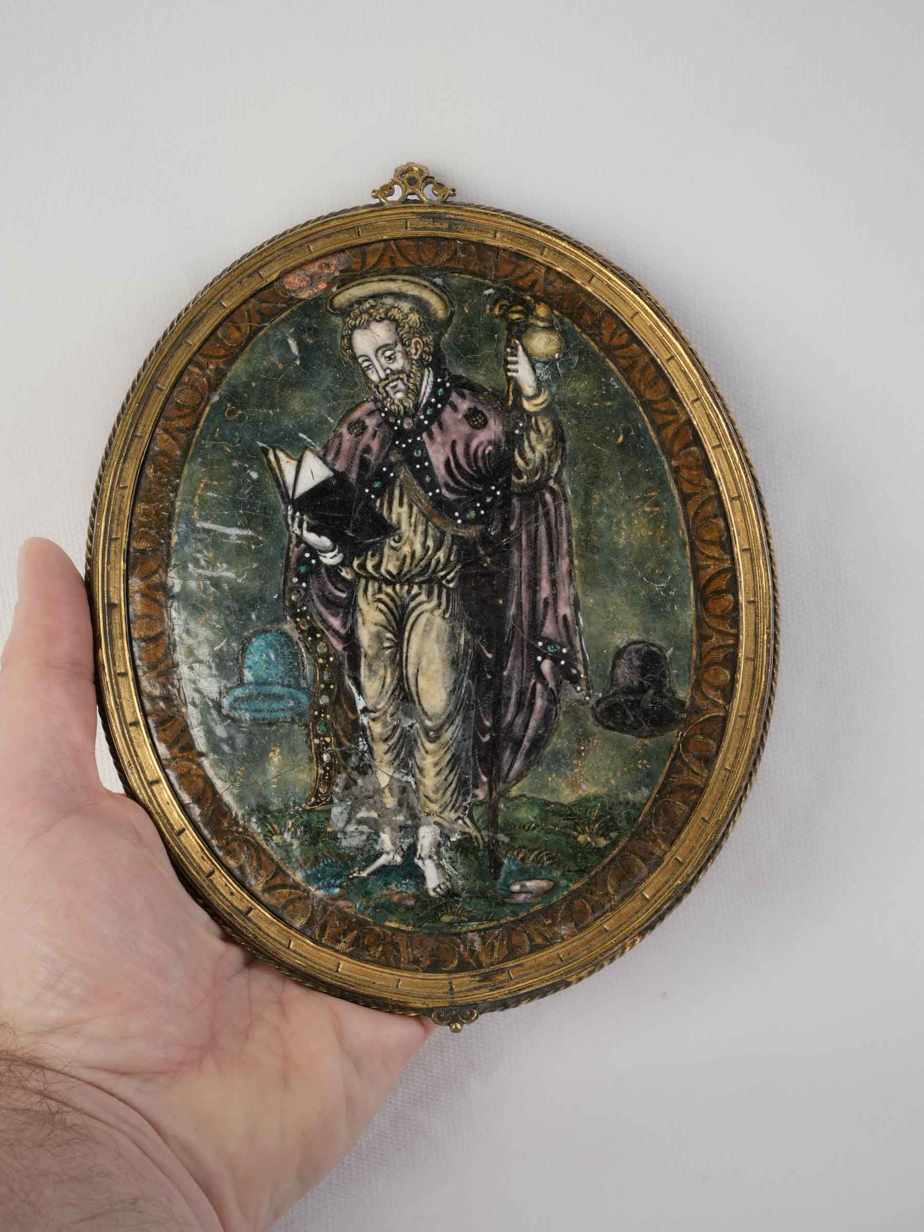 Rare Renaissance Limoges enamel plaque