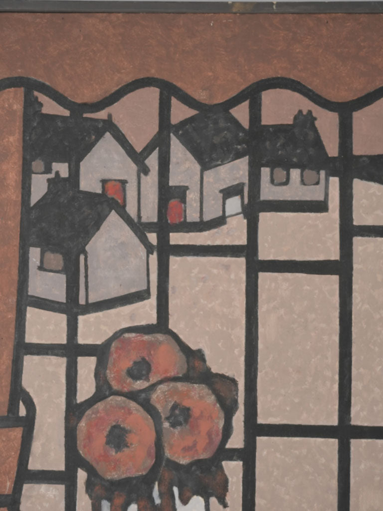 Delightful still life with village window