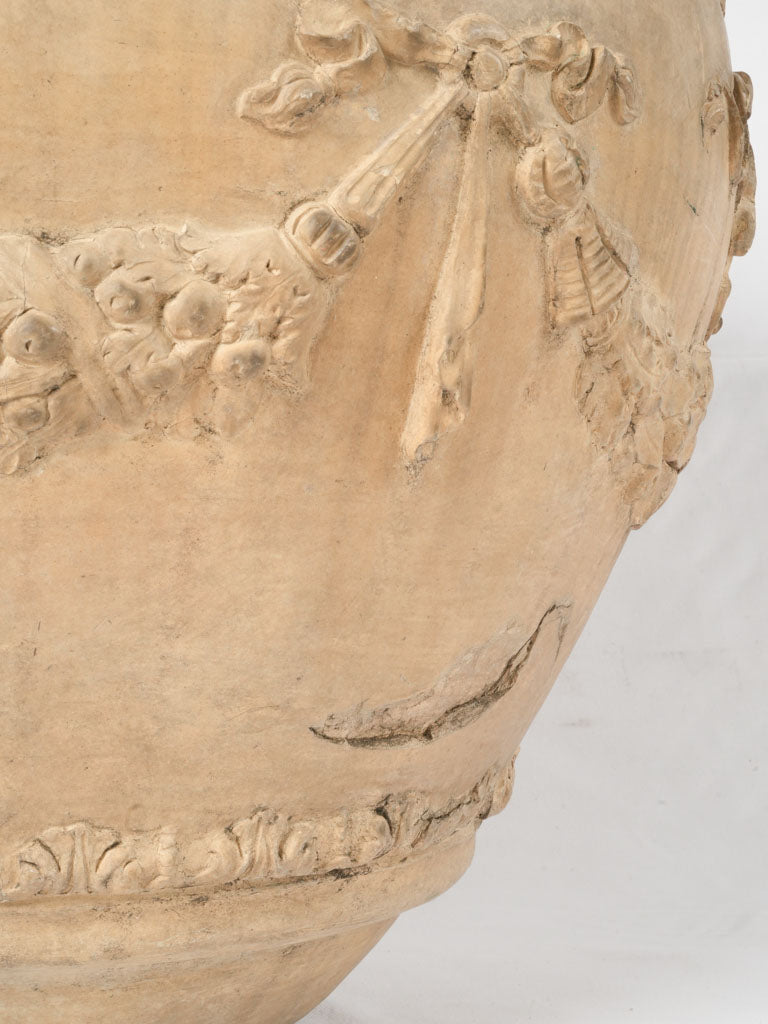 Rustic Louis XVI terracotta urn