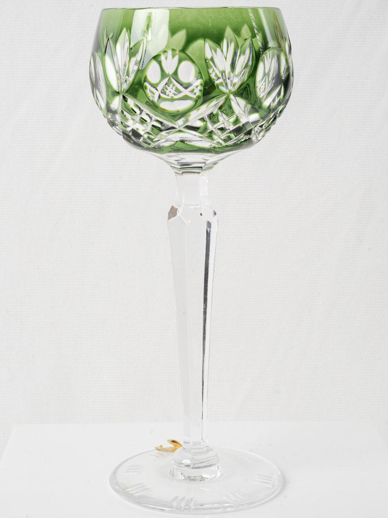 Delicate etched European glassware set