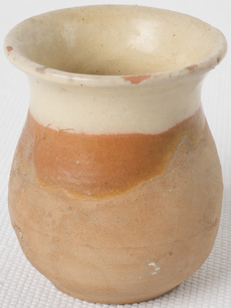 Rustic unglazed terracotta pot
