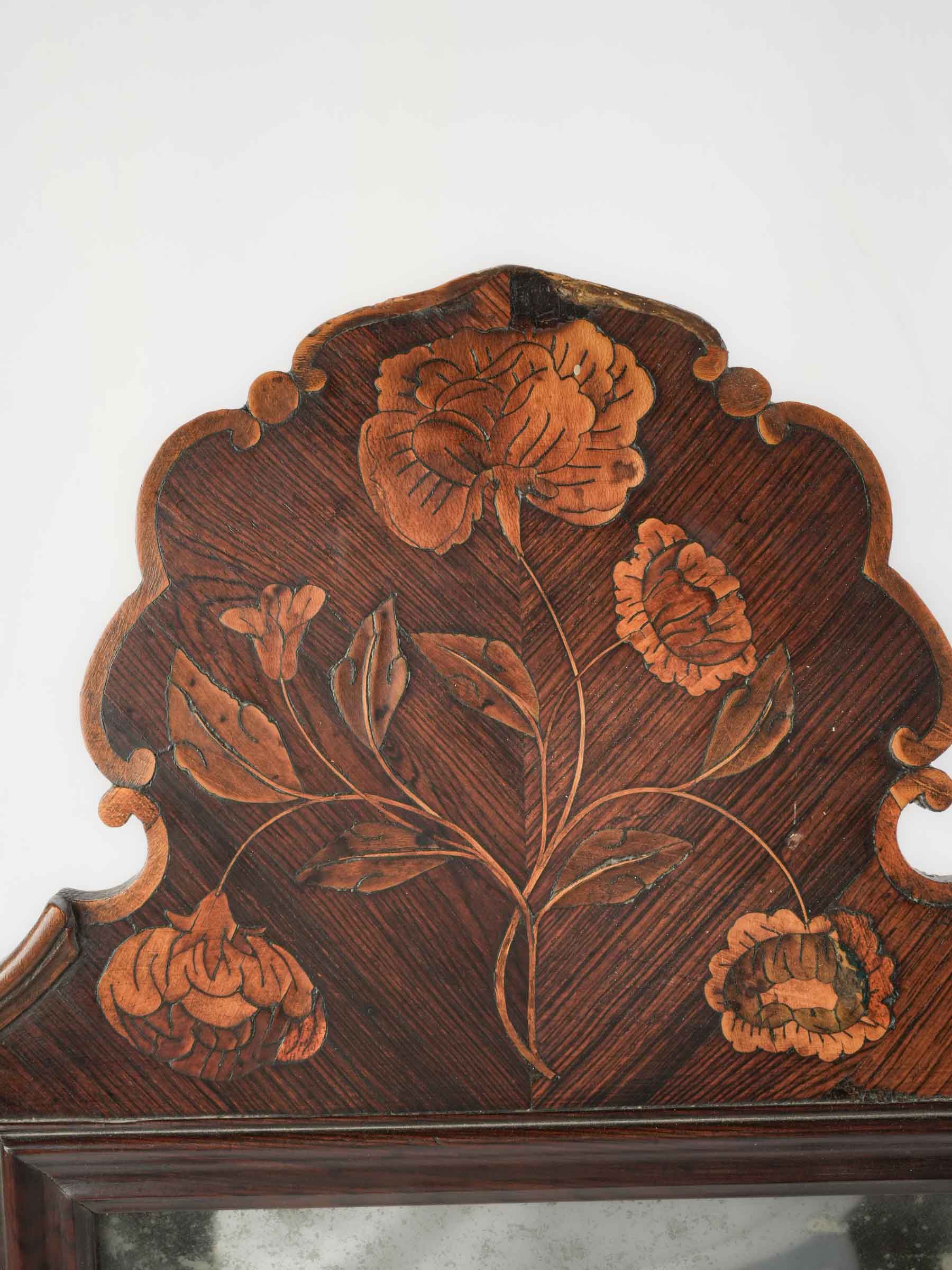 Elegant fruitwood tilting mirror