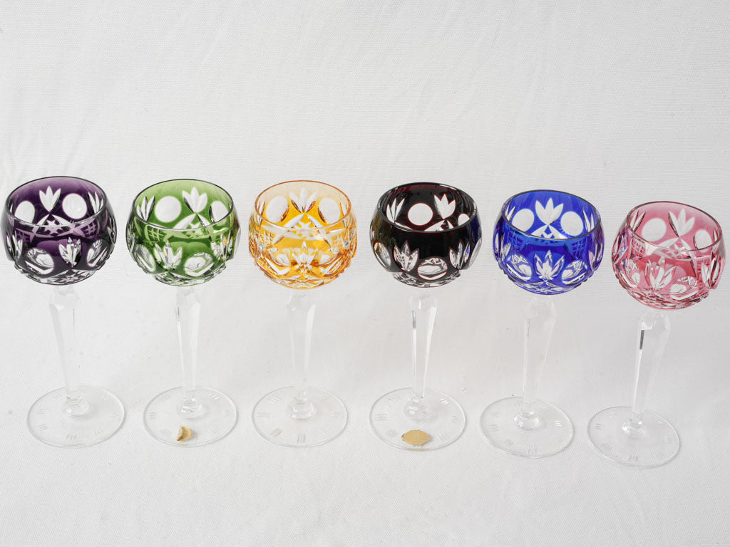 Refined pink crystal goblets collection