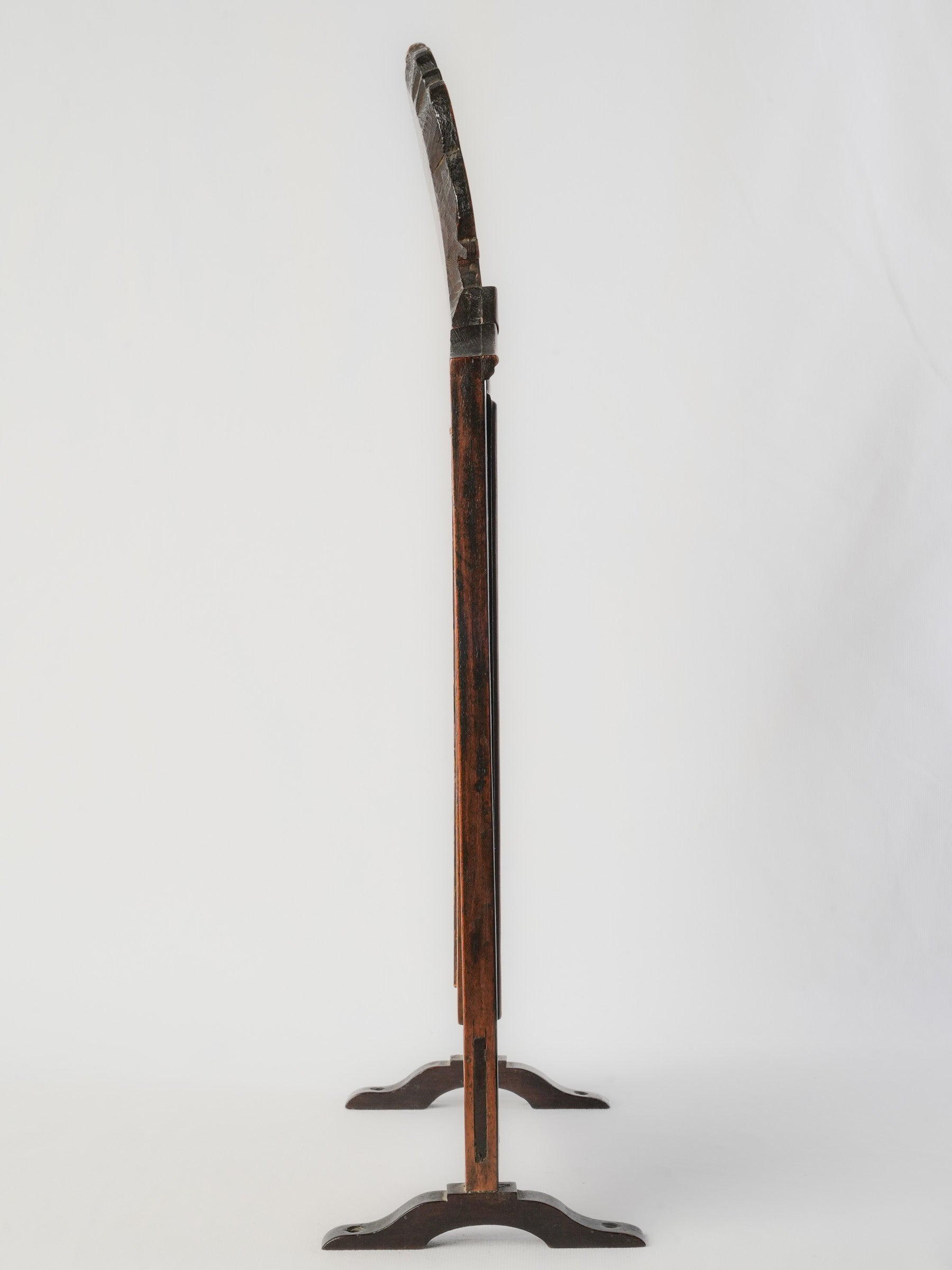 Ornate serpentine apron mirror