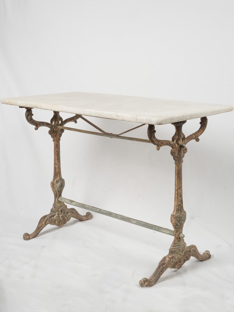 Rare Art Nouveau Carrara marble table
