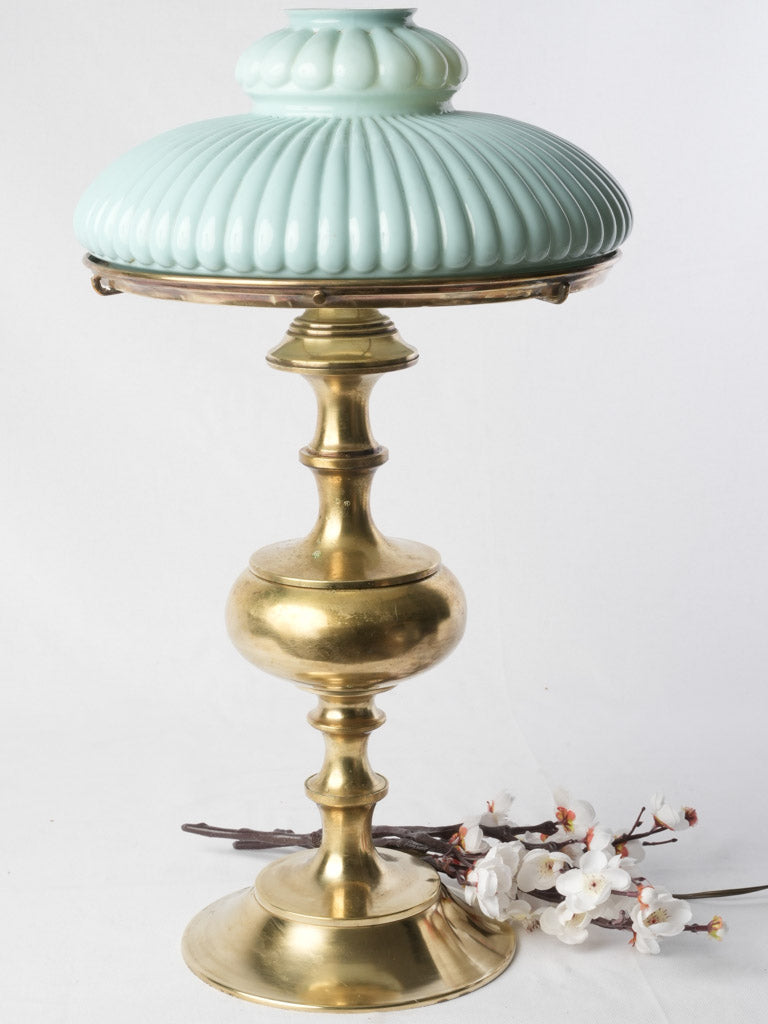 Elegant French brass table lamp