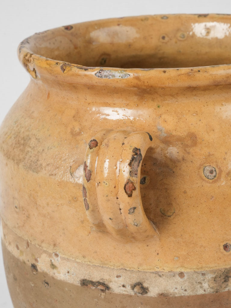 Time-Worn Earthenware Confit Pot